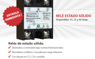Relés de Estado Sólido con entrega inmediata
